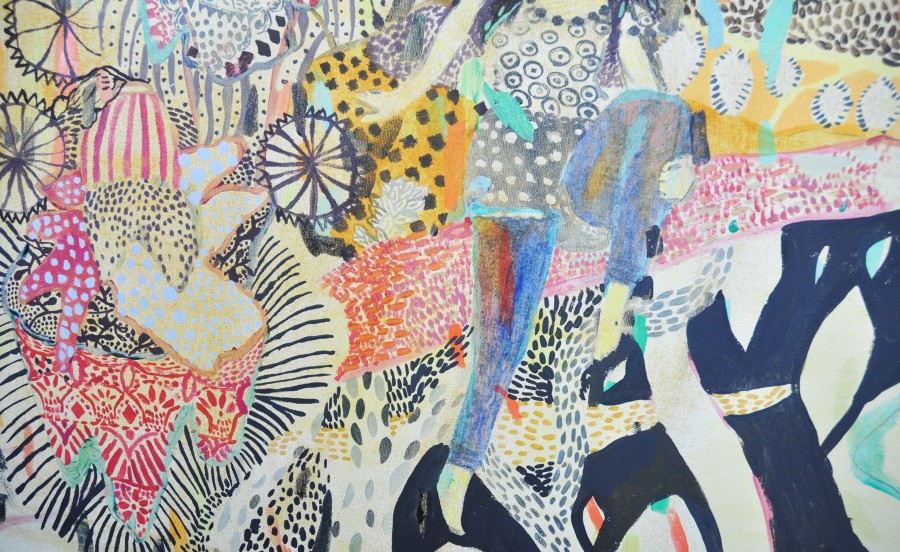 Retro girls/ 2014/ 100 x 120 cm/ acrylic on canvas